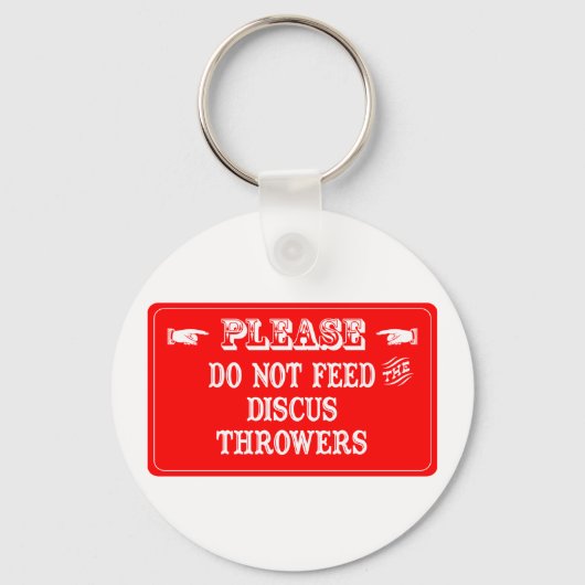 Dien de Discus Throwers niet Sleutelhanger (Voorkant)