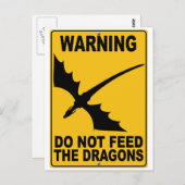 Dien de Dragons niet aan Briefkaart (Voorkant / Achterkant)