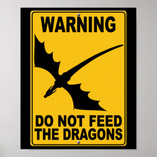 Dien de Dragons niet aan Poster