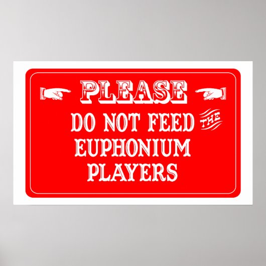Dien de euphoniumspelers niet aan poster (Voorkant)
