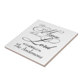 Dien de Heer gepersonaliseerd  Tegeltje (Zijkant)