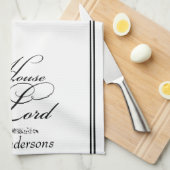 Dien de Heer gepersonaliseerd  Theedoek (Quarter Fold)