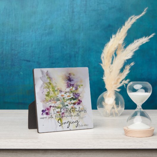 Dien de Heer met blijdschap bloem Fotoplaat (Insitu)