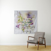 Dien de Heer met blijdschap bloem Wandkleed (In situ)
