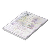 Dien de Heer met blijdschap bloemendag planner Notitieblok (Linkerzijde)