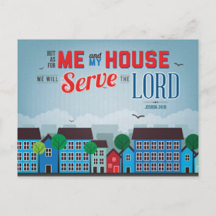 Dien de Heer Mousepad - Jozua 24:15 Bijbelvers Briefkaart