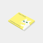 Dien de kattenbrok aan om te doen of honing doet e post-it® notes (Schuin)