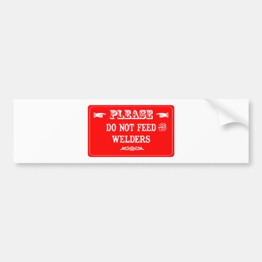 Dien de lassers niet aan bumpersticker (Voorkant)