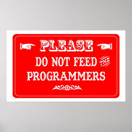 Dien de programmeurs niet aan poster (Voorkant)