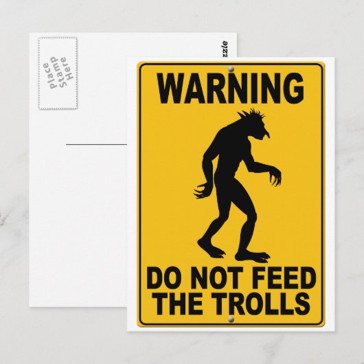 Dien de rollen niet aan briefkaart (Voorkant / Achterkant)