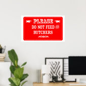 Dien de slagers niet aan poster (Thuiskantoor)