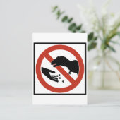 Dien de T-Rex niet aan Briefkaart (Staand voorkant)