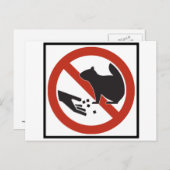 Dien de vierkant niet aan voor het snelwegteken briefkaart (Voorkant / Achterkant)