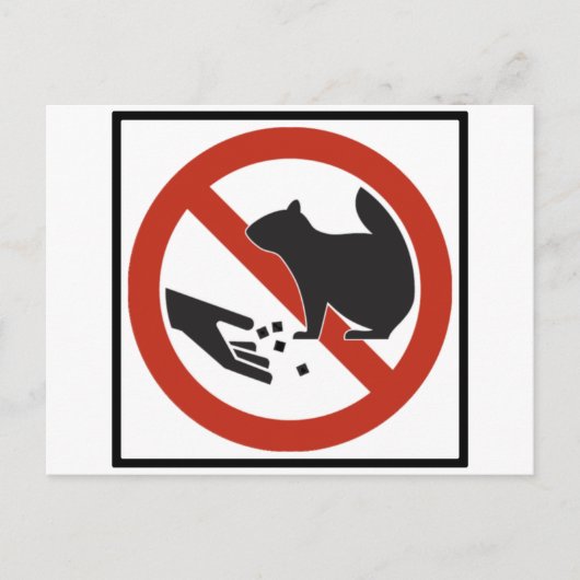 Dien de vierkant niet aan voor het snelwegteken briefkaart (Voorkant)