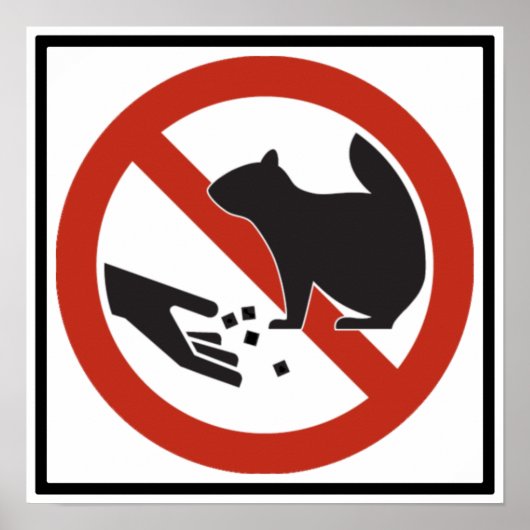 Dien de vierkant niet aan voor het snelwegteken poster (Voorkant)