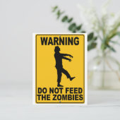 Dien de Zombiës niet aan Briefkaart (Staand voorkant)