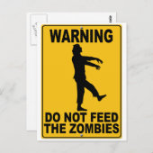 Dien de Zombiës niet aan Briefkaart (Voorkant / Achterkant)