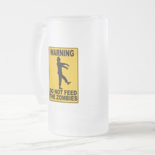 Dien de Zombiës niet aan Matglas Bierpul (Voorkant links)