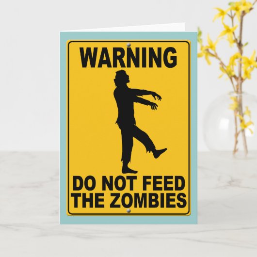 Dien de Zombiës niet Kaart (Gele Bloem)