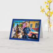 Dien en bescherm de verjaardag Kaart van de jongen (Gele Bloem)