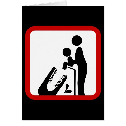 Dien geen Baby aan de Krokodildierentuin. (Voorkant)