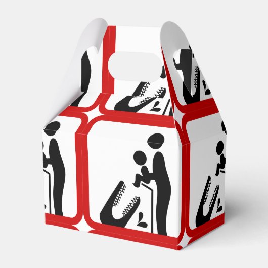 Dien geen Baby aan de Krokodildierentuin. Bedankdoosjes (Voorkant Zijde)