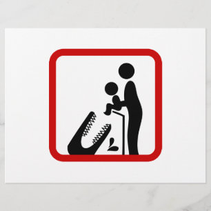 Dien geen Baby aan de Krokodildierentuin. Flyer