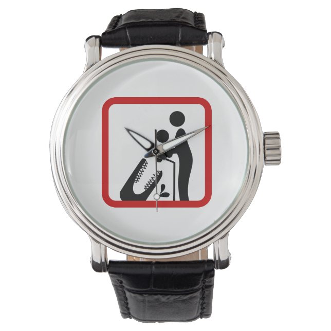 Dien geen Baby aan de Krokodildierentuin. Horloge (Voorkant)