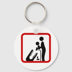 Dien geen Baby aan de Krokodildierentuin. Sleutelhanger