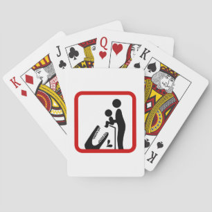 Dien geen Baby aan de Krokodildierentuin. Speelkaarten