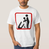 Dien geen Baby aan de Krokodildierentuin. T-shirt (Voorkant)