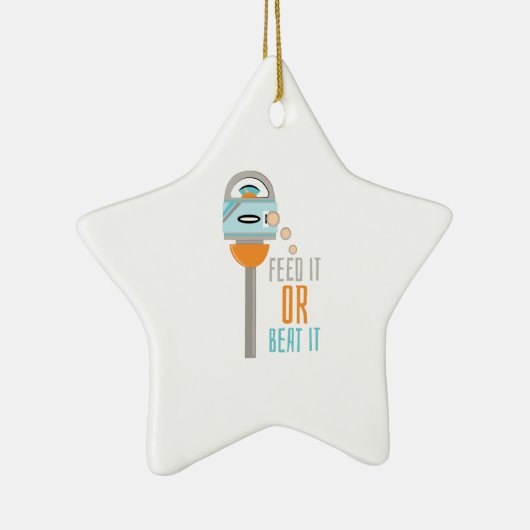 Dien het aan of slaan het keramisch ornament (Rechts)