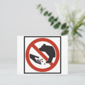 Dien het teken van de Beer niet aan Briefkaart (Staand voorkant)