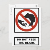 Dien het teken van de Beer niet aan Briefkaart (Voorkant / Achterkant)