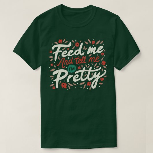 Dien me aan en vertel me  prijsopgave t-shirt (Design voorkant)