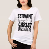 Dienaar Van Christus Efeziërs 6:6 Identiteit T-shi Tri-Blend Shirt (Voorkant)
