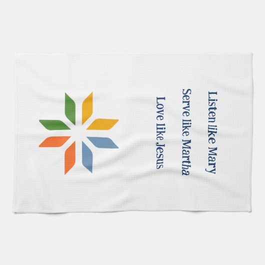 Dienaar van God keukenhanddoek (Horizontaal)