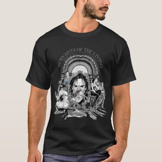 Dienaren van de Levende vintage T-shirt (Voorkant)
