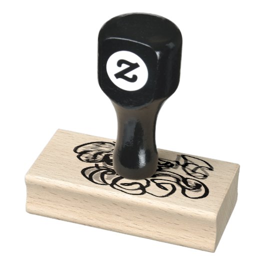 dienblad rubberstempel (Stempel)