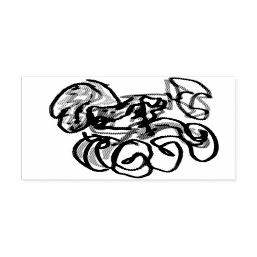 dienblad rubberstempel (Afrduk)