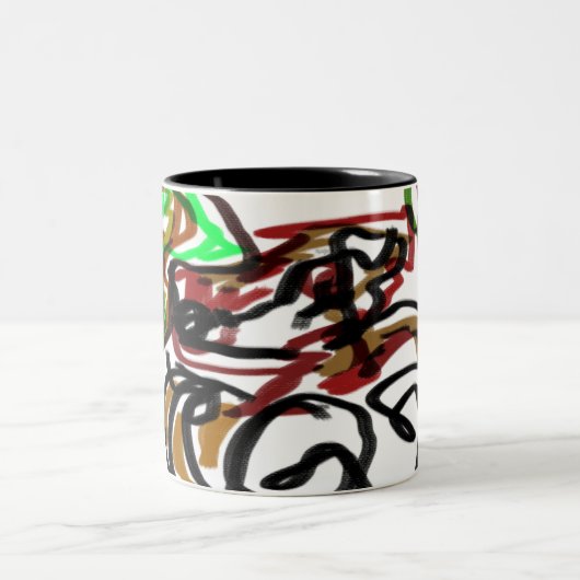 dienblad tweekleurige koffiemok (Center)