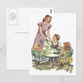 Dienende Lunch Briefkaart (Voorkant / Achterkant)