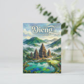 Dieng Plateau Indonesië Briefkaart (Staand voorkant)