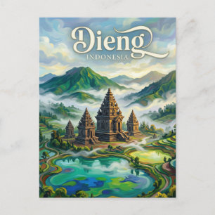 Dieng Plateau Indonesië Briefkaart