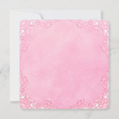 Dienst Aankondiging Roze Foto Vrouw Herdenking (Achterkant)
