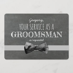 Dienst als Groomsman aangevraagd - Grappig Voorste Kaart