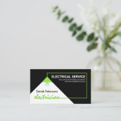 Dienst Elektrische Groene Elektrische Stroomcircui Visitekaartje (Staand voorkant)