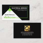 Dienst Elektrische Groene Elektrische Stroomcircui Visitekaartje (Voorkant / Achterkant)