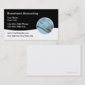 Dienst hedendaagse accountants visitekaartje (Voorkant / Achterkant)