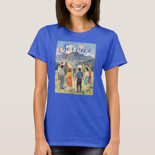 Dienst - Het Grootste Beloning van het Leven - Dam T-shirt (Voorkant)